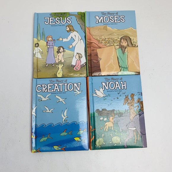 Childrens Religious Bible Story Book Lot of 4 Color Illustrated Flowerpot Press - Picture 2 of 8